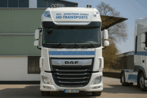 H.D. Transporte Spedition – moderner LKW für Gütertransport
