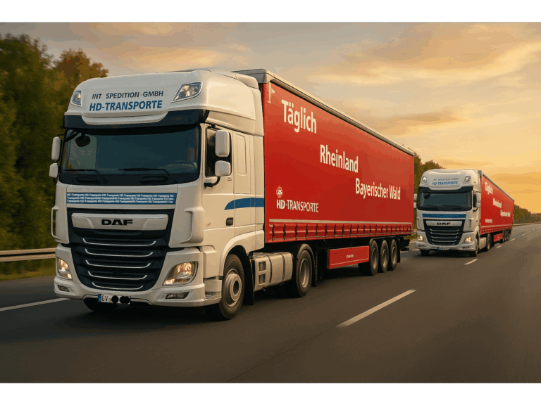 H.D. Transporte Spedition – moderner LKW für Gütertransport